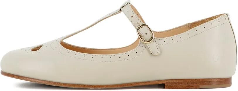 Chloé Kids Ballerina's met T-bandje en geperforeerde details Beige - Foto 2