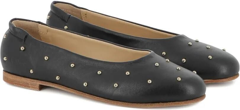Chloé Kids Ballerina's verfraaid met studs Zwart