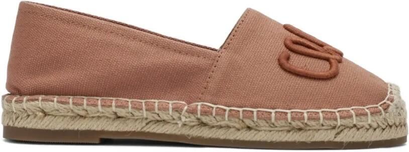 Chloé Kids Canvas espadrilles met geborduurd logo Roze