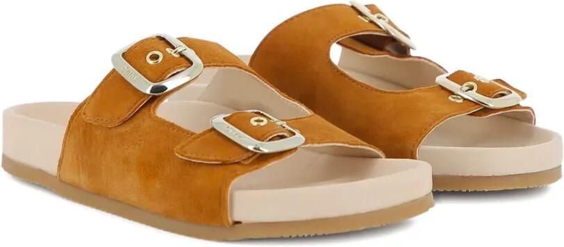 Chloé Kids Polly sandalen met gespband Bruin