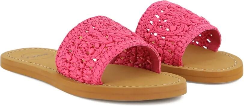 Chloé Kids Rosette sandalen met open neus Roze