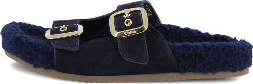 Chloé Kids Sandalen met dubbele gesp Blauw