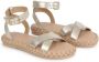 Chloé Kids Sandalen met gevlochten zool Goud - Thumbnail 1