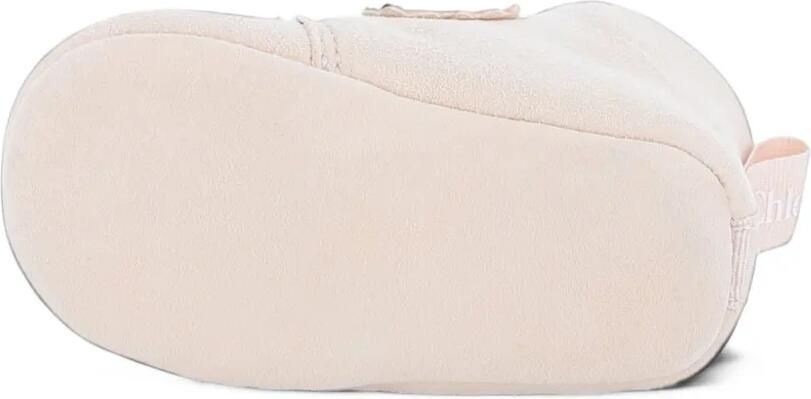 Chloé Kids scalloped-edge touch-strap pre-walkers Beige - Foto 5