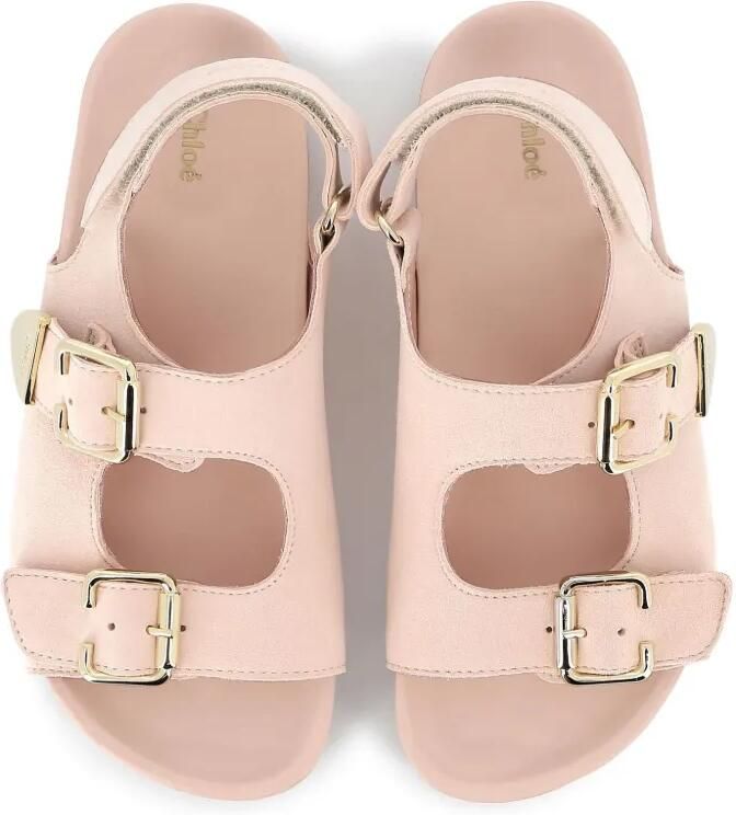Chloé Kids Slingback slippers Roze - Foto 3