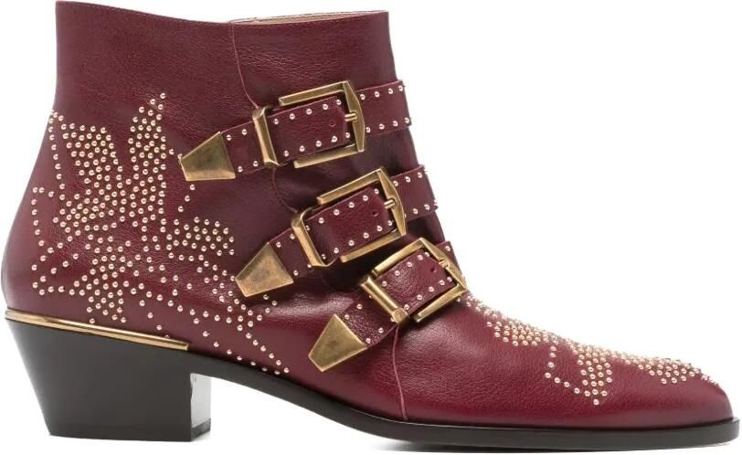 Chloé Laarzen met gespsluiting Rood