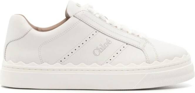 Chloé Lauren leren sneakers Wit