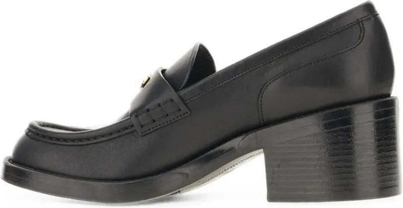 Chloé Leren loafers met blokhak Zwart - Foto 2
