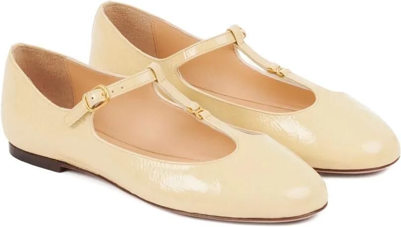 Chloé Leren ballerina's Beige - Foto 4