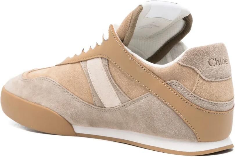 Chloé Leren low-top sneakers Beige - Foto 2