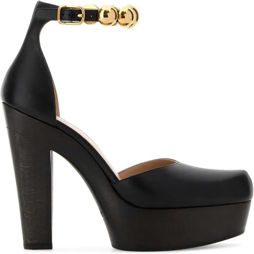 Chloé Leren pumps Zwart