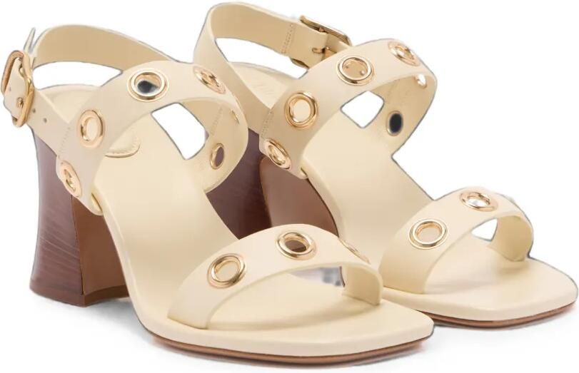 Chloé Leren sandalen Beige - Foto 3
