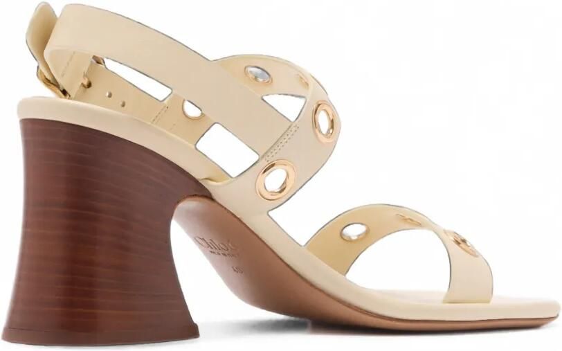 Chloé Leren sandalen Beige - Foto 4