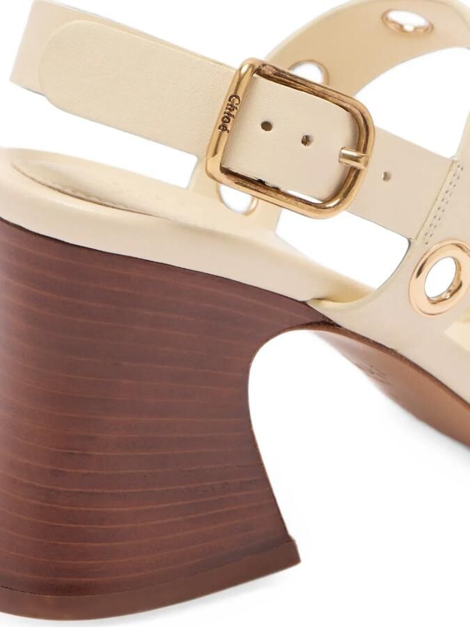 Chloé Leren sandalen Beige - Foto 2