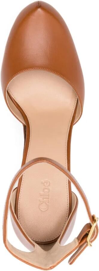 Chloé Lola pumps met studs en hak Bruin - Foto 4