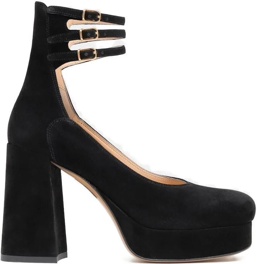 Chloé Loti pumps met plateauzool en drievoudige gesp Zwart