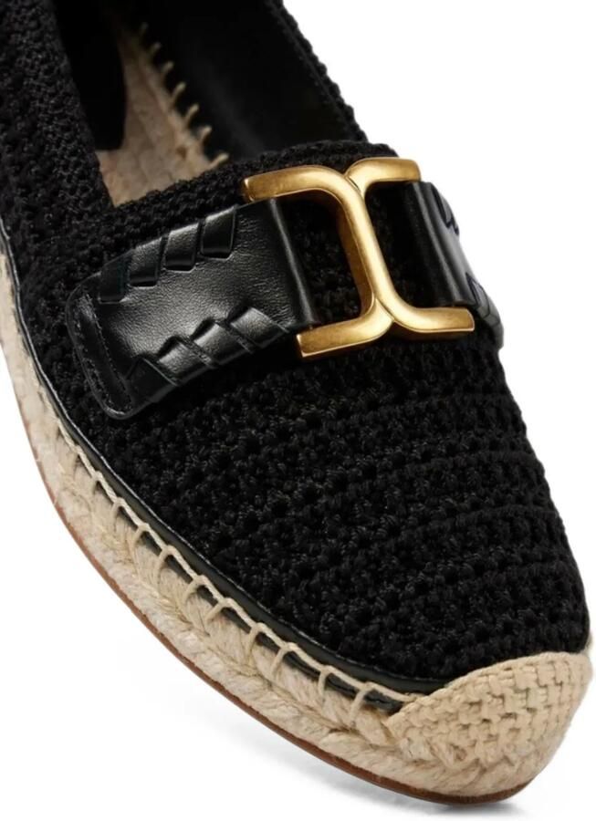 Chloé Marcie crochet espadrilles Zwart - Foto 2