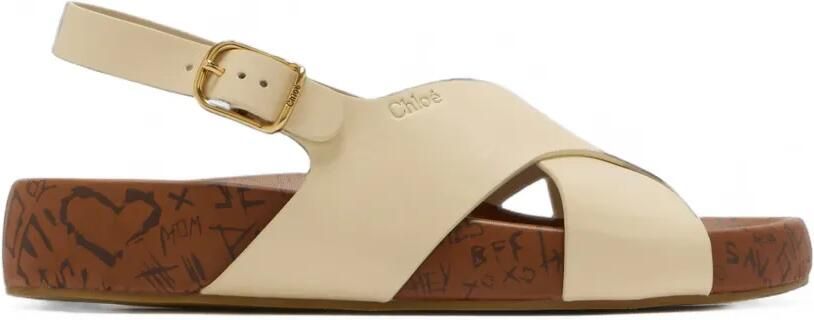Chloé Maxime sandalen met gespsluiting Beige