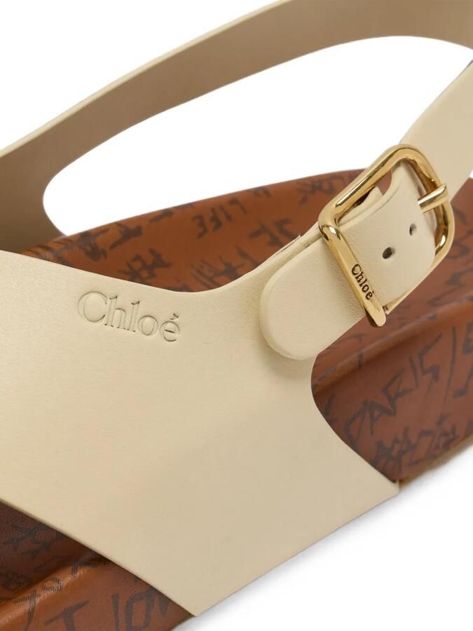 Chloé Maxime sandalen met gespsluiting Beige - Foto 3