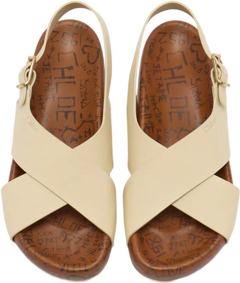 Chloé Maxime sandalen met gespsluiting Beige - Foto 2