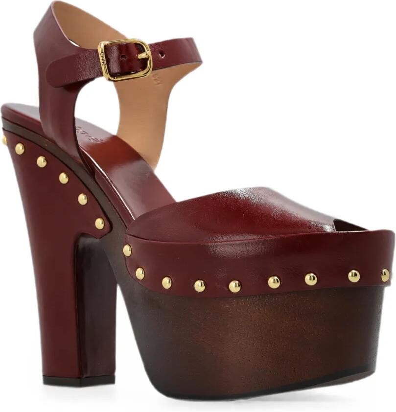 Chloé Meret pumps verfraaid met studs Rood - Foto 3