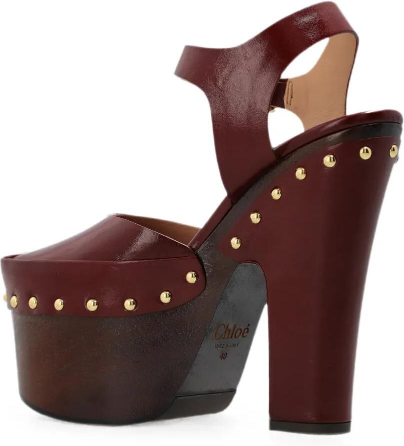 Chloé Meret pumps verfraaid met studs Rood - Foto 2