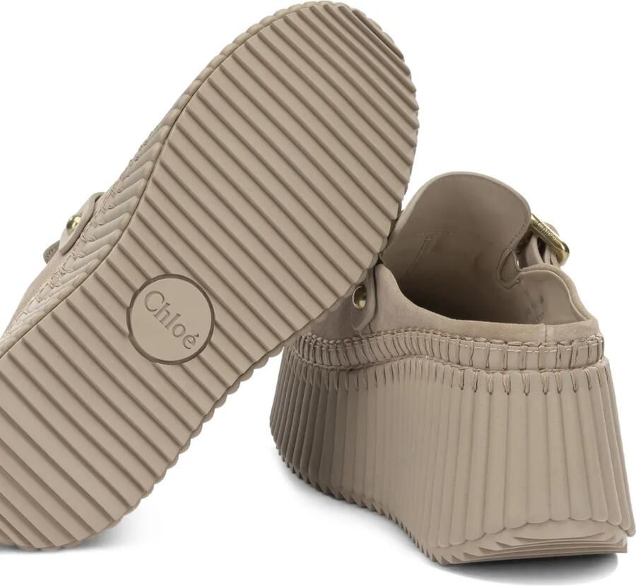 Chloé Nama muiltjes met plateauzool Beige - Foto 2
