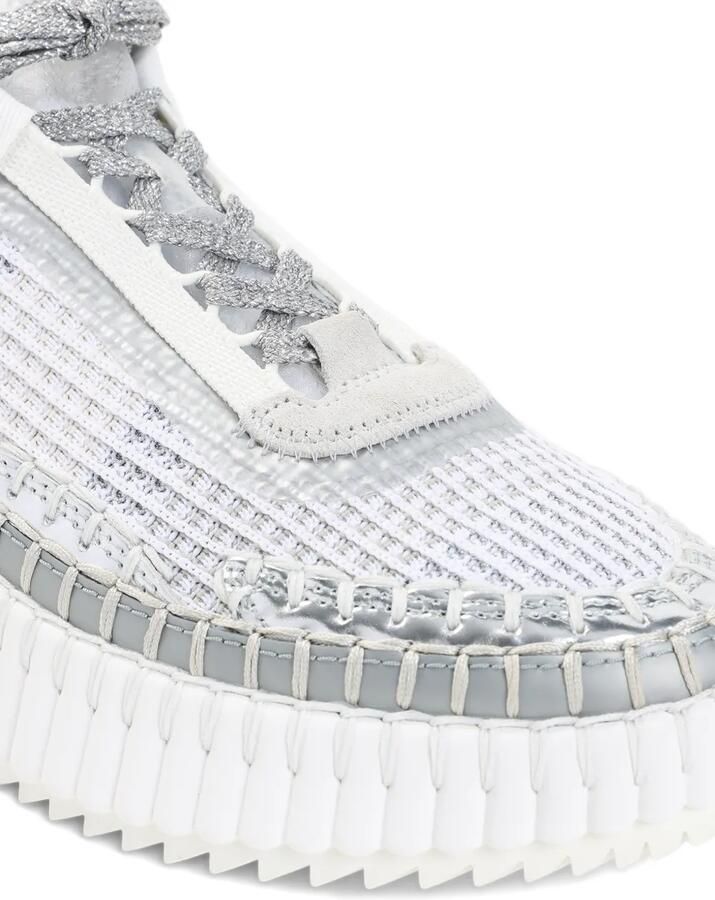 Chloé Nama sneakers met plateauzool Grijs - Foto 2