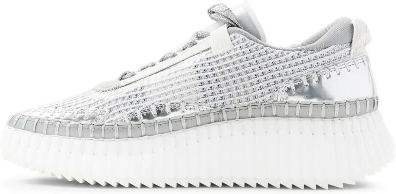 Chloé Nama sneakers met plateauzool Grijs - Foto 4
