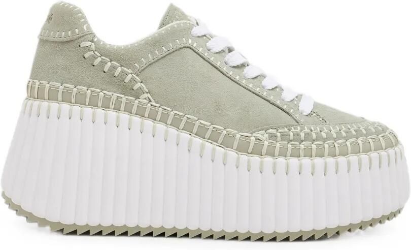 Chloé Nama sneakers met plateauzool Groen