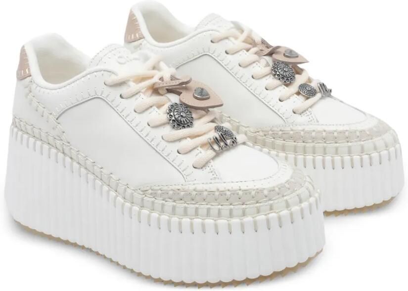 Chloé Nama sneakers met plateauzool Wit - Foto 2