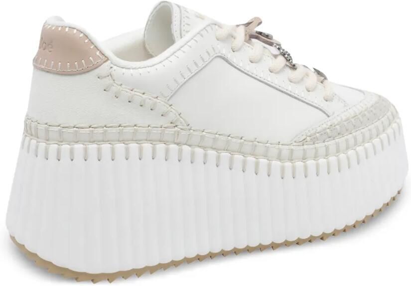 Chloé Nama sneakers met plateauzool Wit - Foto 3