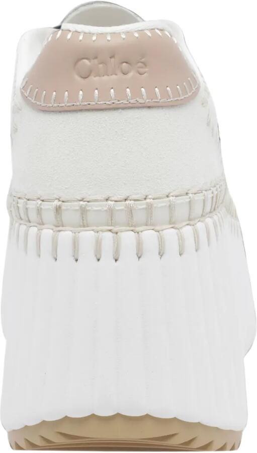 Chloé Nama sneakers met plateauzool Wit - Foto 4