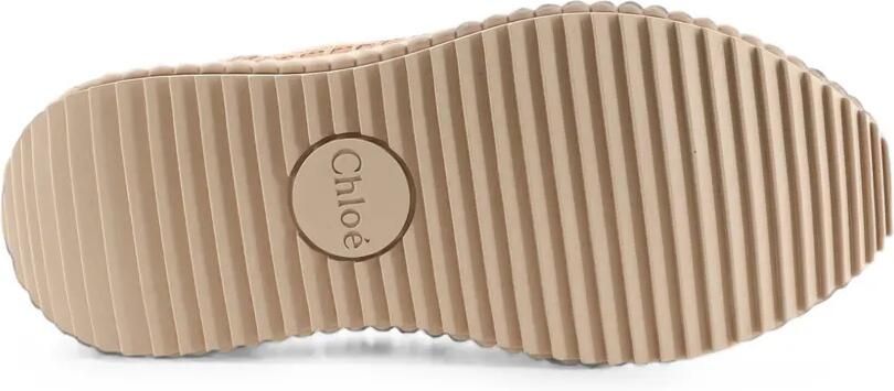 Chloé Nama sneakers met stiksels Beige - Foto 5
