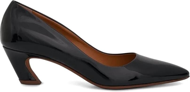 Chloé Oli glanzende leren pumps Zwart