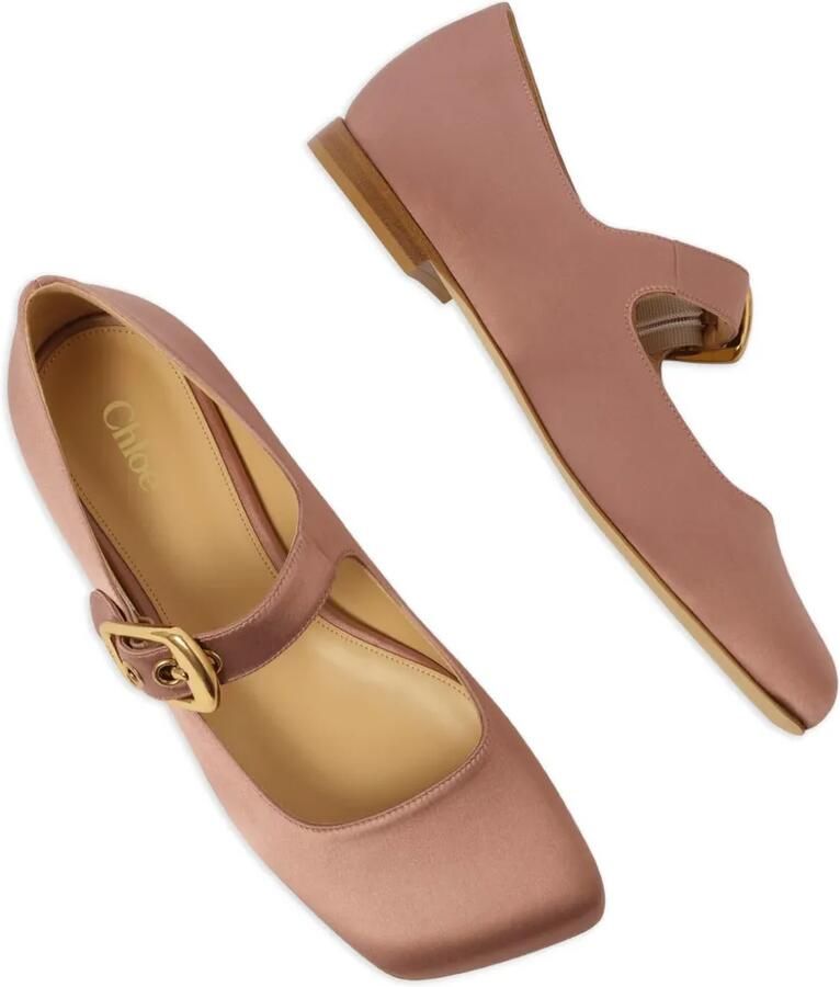 Chloé Polly ballerina's met gespband Roze - Foto 2