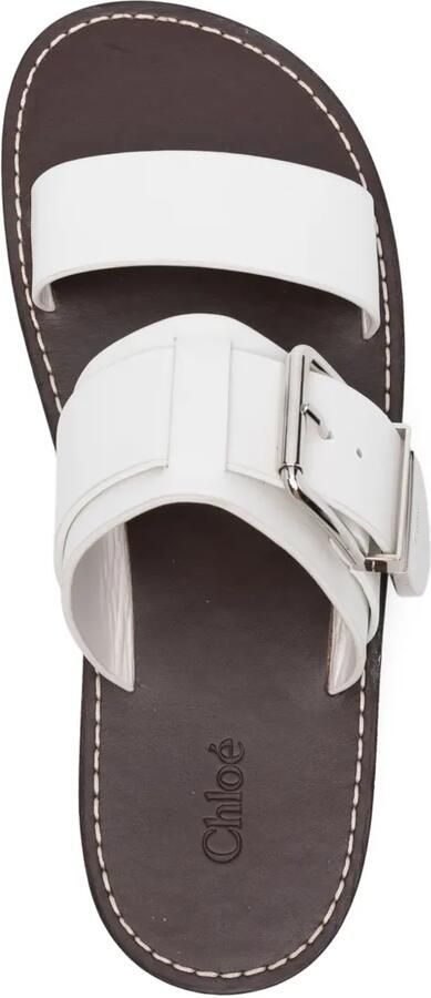 Chloé Rebecca slippers Wit - Foto 4