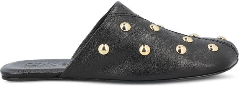Chloé Rita muiltjes met studs Zwart