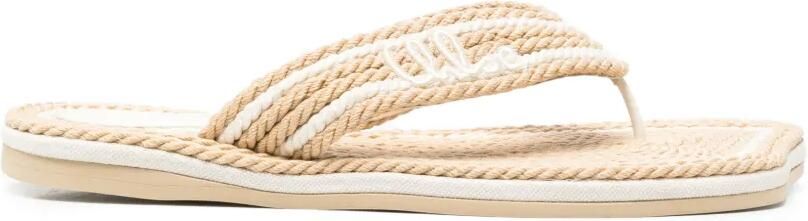 Chloé Sand rope-effect sandals Beige