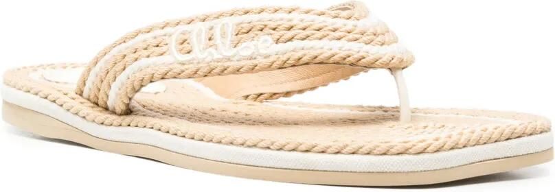 Chloé Sand rope-effect sandals Beige - Foto 3