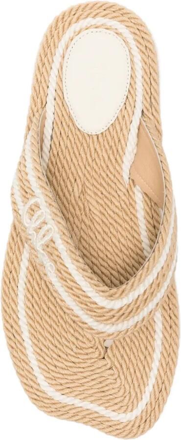 Chloé Sand rope-effect sandals Beige - Foto 2