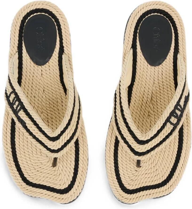 Chloé Sand sandalen met bandje Beige - Foto 2