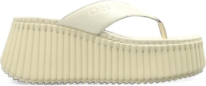 Chloé Sandalen met plateauzool Beige