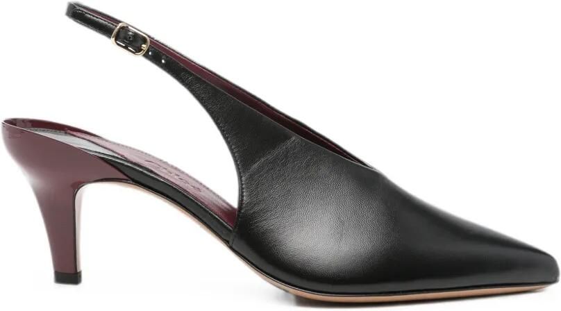 Chloé Slingback pumps met puntige neus en hak Zwart
