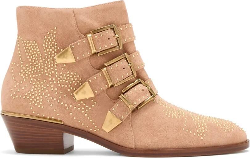 Chloé Susan laarzen met gesp en studs Beige
