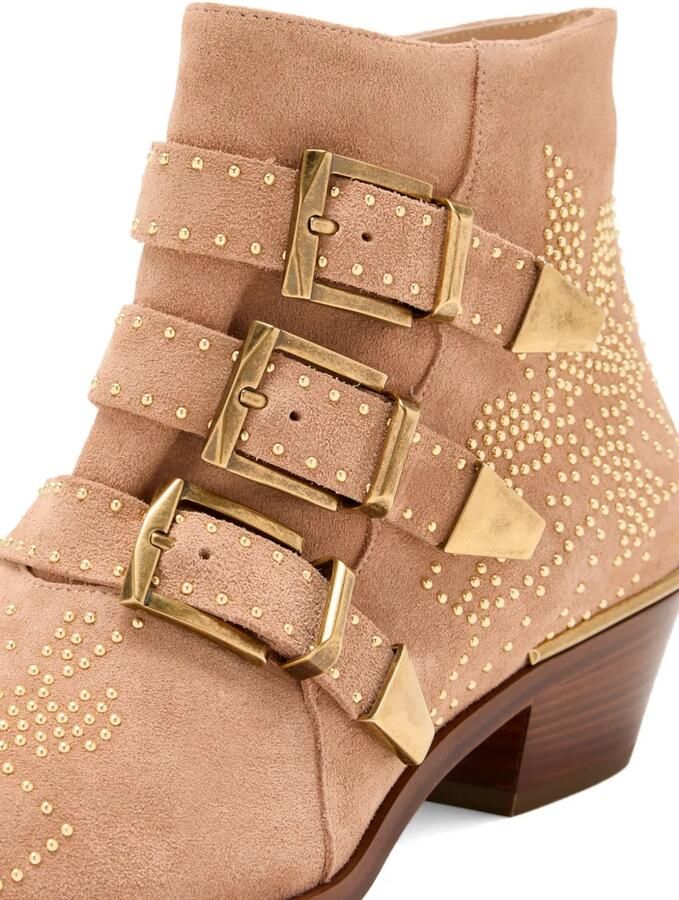 Chloé Susan laarzen met gesp en studs Beige - Foto 2