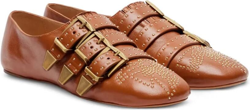 Chloé Susanna ballerina's met studs Bruin