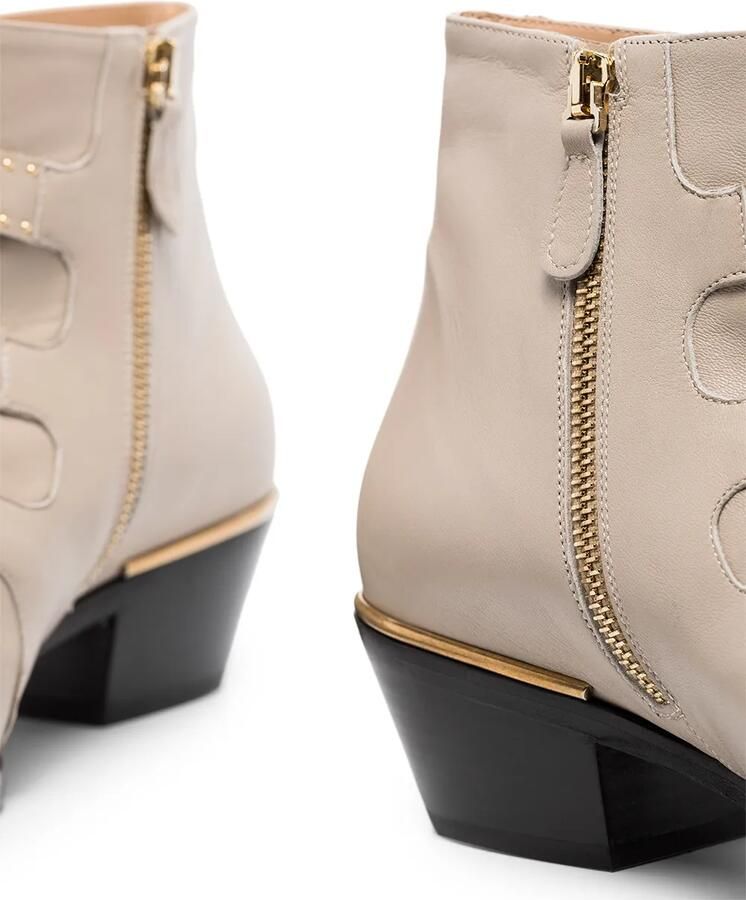Chloé Susanna enkellaarzen met studs Beige - Foto 2