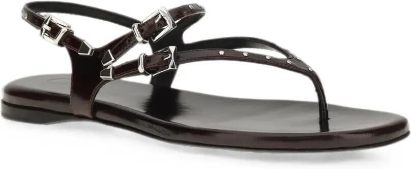 Chloé Susanna leren sandalen met studs Bruin - Foto 4