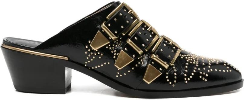 Chloé Susanna muiltjes met studs Zwart